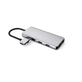 eSTUFF ES623010 Interface-hub USB 3.2 Gen 1 (3.1 Gen 1) Type-C 5000 Mbit/s Aluminium