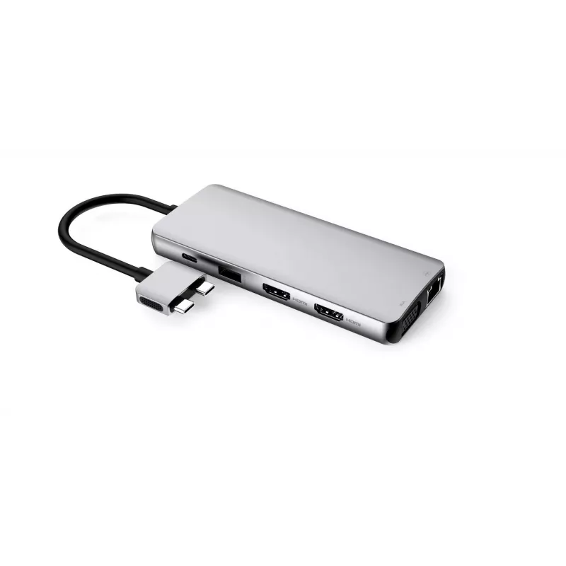 eSTUFF ES623010 Interface-hub USB 3.2 Gen 1 (3.1 Gen 1) Type-C 5000 Mbit/s Aluminium