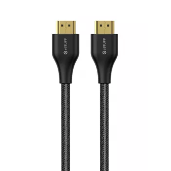 eSTUFF HDMI 2.1-kabel 8K 2m, 2 m, HDMI Type A (standaard), HDMI Type A (standaard), 7680 x 4320 pixel, 3D, zwart