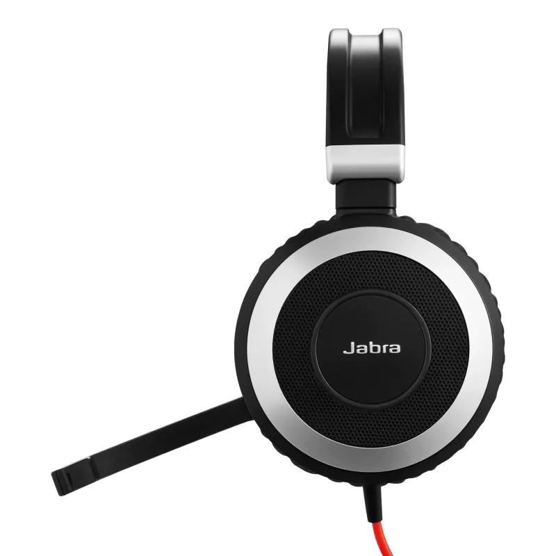 Jabra Evolve 80 MS stereo, bekabeld, kantoor/callcenter, 646 g, headset, zwart