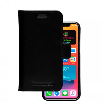 Wallet Case dbramante1928 Lynge voor iPhone 12 mini 5,4 inch – zwart, 3 vakken voor kaarten