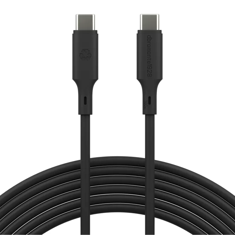 dbramante1928 Bulk - IT - kabel - 3m USB-C/USB-C 100W - zwart, 3 m, USB-C, USB-C, USB 2.0, 0,48 Gbit/s, zwart