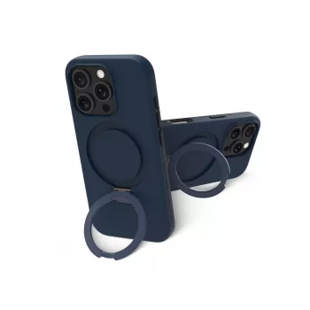 dbramante1928 Iceland Ultra D3O MagSafe-achterkant met standaard, iPhone 16 Pro Max, blauw