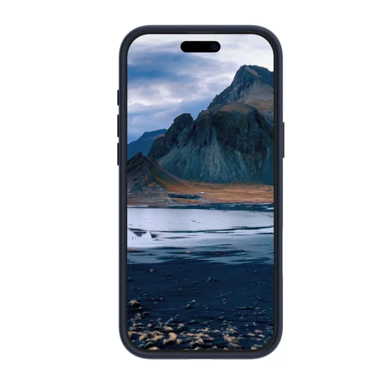 dbramante1928 Iceland Ultra D3O MagSafe-achterkant met standaard, iPhone 16 Pro Max, blauw