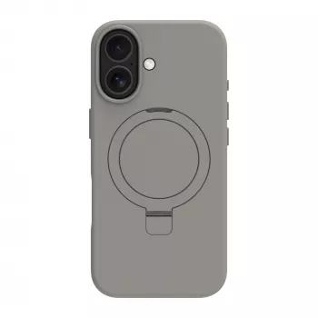 Telefoonhoesje dbramante1928 Roskilde MS Kick ICON voor Apple iPhone 17, monochroom grijs, tafelstandaard