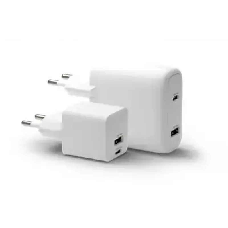 Wandlader dbramante re-charge Pro — 2× USB-C 25W, 110–240V, Wit