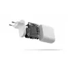 Wandlader dbramante re-charge Pro — 2× USB-C 25W, 110–240V, Wit