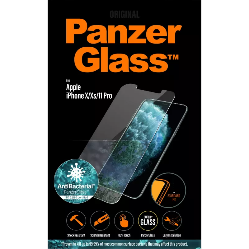 PanzerGlass® Schermbescherming iPhone 11 Pro | Xs | X | Standard Fit