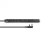 Lanview LVR-3MUK-SPD-UK8 stroomverdeeleenheid (PDU) 8 AC-uitgangen 1,4U zwart