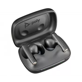HP Poly Voyager Free 60 UC Carbon zwart earbuds +BT700 USB-C-adapter +basis-oplaadetui