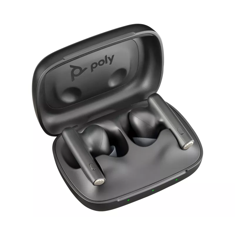 HP Poly Voyager Free 60 UC Carbon zwart earbuds +BT700 USB-C-adapter +basis-oplaadetui