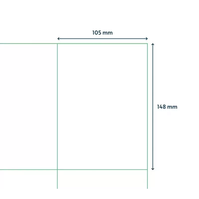 Printeretiketten Capture A4LABEL-105X148 voor A4-printers