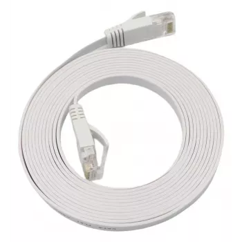 Microconnect V-UTP6A10W-FLAT-LSZH netwerkkabel wit 10 m Cat6a U/UTP (UTP)