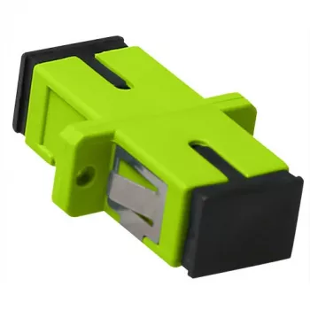 ACT glasvezel SC-SC simplex-adapter multimode OM5, SC/SC, groen, multimode, zirkonia keramiek, OM5, 1 stuks