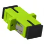 ACT glasvezel SC-SC simplex-adapter multimode OM5, SC/SC, groen, multimode, zirkonia keramiek, OM5, 1 stuks