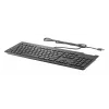 Bekabeld USB full-size toetsenbord HP slank v2 SmCard — QWERTY, 1,8 m kabel, zwart