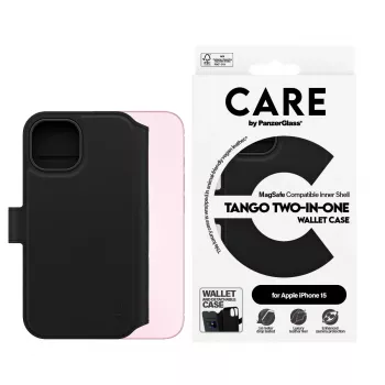 PanzerGlass CARE™ by ® Tango 2-in-1 Wallet Case met MagSafe iPhone 15
