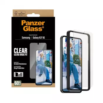 PanzerGlass beeldschermbescherming Ultra-Wide Fit voor Samsung Galaxy A37 5G — helder, krasbestendig