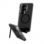 PanzerGlass CARE™ Urban Explorer hoes voor Samsung Galaxy S26 Ultra — transparante cover met zwarte kickstand en Qi-ondersteuning