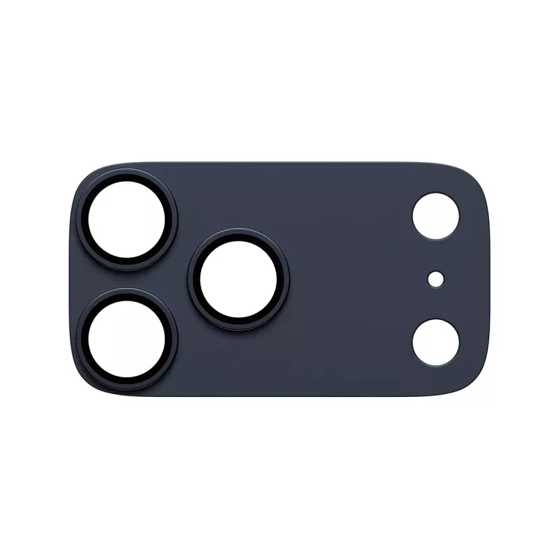 Camerabeschermingsglas PanzerGlass Fender Deep Blue voor iPhone 17 Pro Max, silicone, kras- en stootvast
