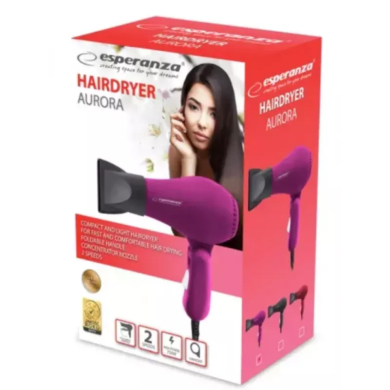 Haardroger ESPERANZA EBH003P 750W
