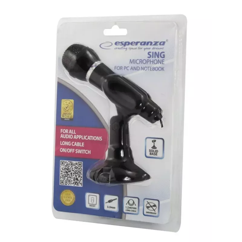 Microfoon Esperanza EH180 voor pc en notebook