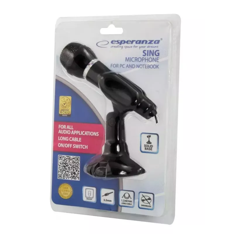 Microfoon Esperanza EH180 voor pc en notebook