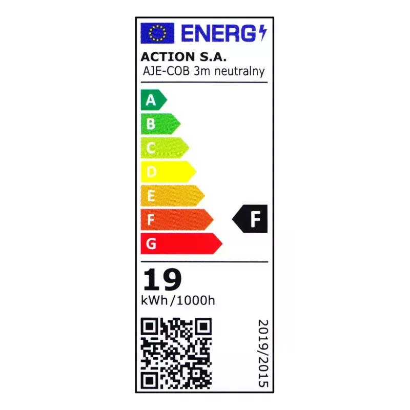 Universele LED-strip ActiveJet AJE-COB 3 m neutraalwit 1850 lm 19 W IP20