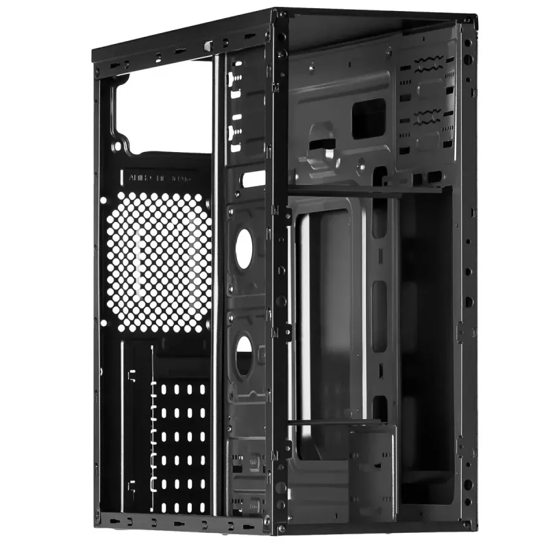 Akyga AK939BL midi-tower pc-behuizing, ATX / Micro-ATX / Mini-ITX, 2x USB 2.0, zonder voeding, zwart