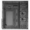 Akyga AK939BL midi-tower pc-behuizing, ATX / Micro-ATX / Mini-ITX, 2x USB 2.0, zonder voeding, zwart