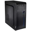 Akyga AK939BL midi-tower pc-behuizing, ATX / Micro-ATX / Mini-ITX, 2x USB 2.0, zonder voeding, zwart