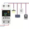 Eenfasige energieverbruiksmeter QOLTEC 50981 DIN35 230V 50Hz
