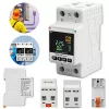 Eenfasige energieverbruiksmeter QOLTEC 50981 DIN35 230V 50Hz