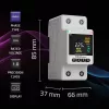 Eenfasige energieverbruiksmeter QOLTEC 50981 DIN35 230V 50Hz