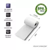 Thermische kassarollen QOLTEC 57 x 30 mm 55 g/m² BPA-vrij, kern 17 mm, 10 stuks