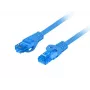 LANBERG netwerkkabel Cat6a RJ-45 naar RJ-45 S/FTP LSZH, 1 m, blauw