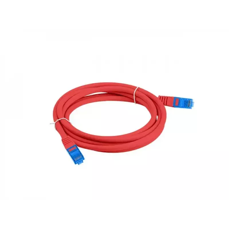 LANBERG RJ-45 Cat6a patchkabel PCF6A-10CC-0100-R, 1 m, S/FTP, CCA, LSZH, rood