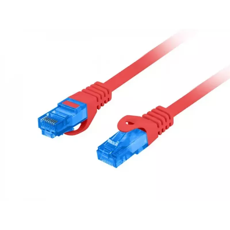 LANBERG RJ-45 Cat6a patchkabel PCF6A-10CC-0100-R, 1 m, S/FTP, CCA, LSZH, rood