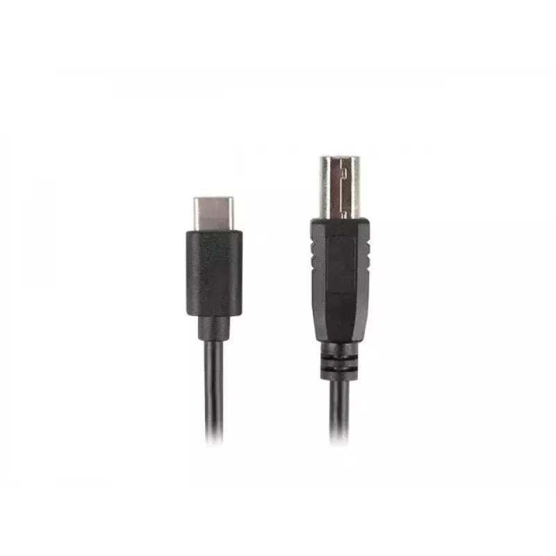 USB 2.0-kabel LANBERG CA-USBA-13CC-0030-BK — USB B naar USB C, 3 m, zwart