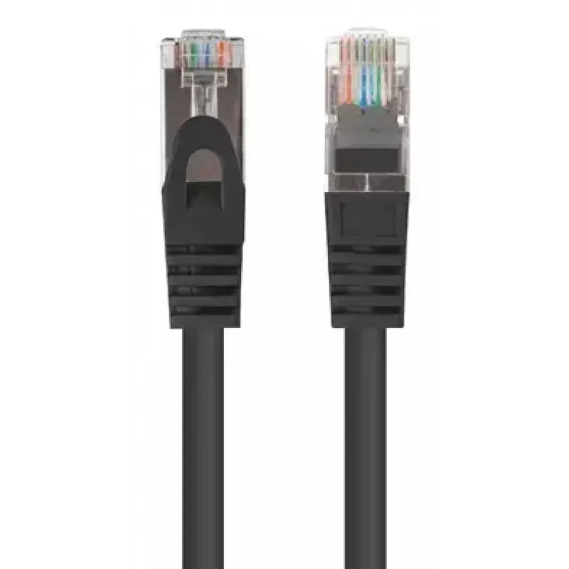Lanberg PCF6-20CC-0025-BK Cat.6 FTP patchkabel, 0,25 m, Zwart, verpakking van 10