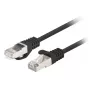 Lanberg PCF6-20CC-0025-BK Cat.6 FTP patchkabel, 0,25 m, Zwart, verpakking van 10
