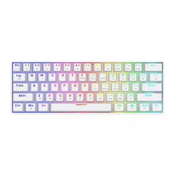 Savio WHITEOUT X2 RED gaming-toetsenbord USB QWERTY mechanisch 61 toetsen