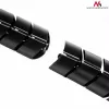 Kabelorganizer MACLEAN MC-768B — zwarte, op het bureau gemonteerde kabelmanagementgoot