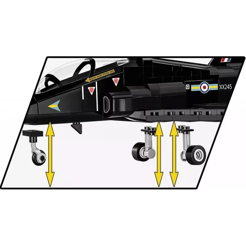 Constructiespeelgoed Cobi BAe Hawk T1 modelbouwpakket 5845 onderdelen van Cobi