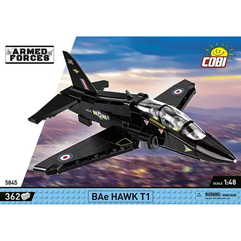 Constructiespeelgoed Cobi BAe Hawk T1 modelbouwpakket 5845 onderdelen van Cobi