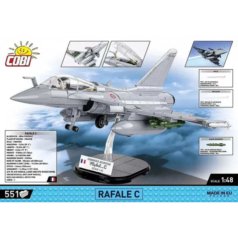 Constructieblokken set Cobi Rafale C 551 onderdelen model COBl-5901