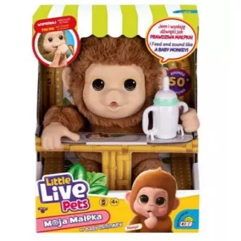 Interactief speelgoed Cobi Little Live Pets aap MO-26613 — interactief huisdierspeelgoed met geluiden en bewegingen