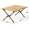 Opvouwbare tafel PROMIS ST90 rolbare, draagbare toeristentafel, verpakking van één stuk