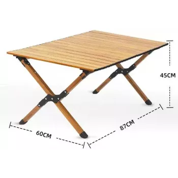 Opvouwbare tafel PROMIS ST90 rolbare, draagbare toeristentafel, verpakking van één stuk