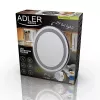Make-upspiegel vrijstaand rond wit Adler AD 2168